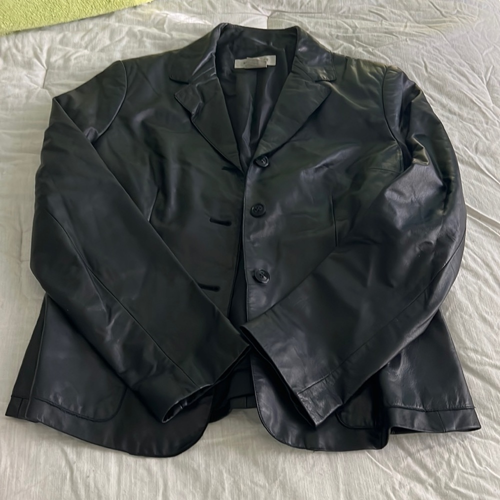 Vintage Nine West Leather Blazer